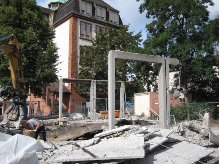 Abriss der Pavillons